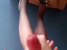 college girl older man homemade stockings cumshot handjob pov doggy