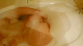 crazy hot blonde masturbates in the bathroom and crazy squirt