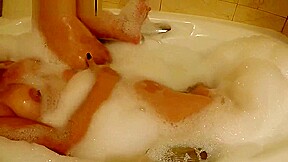 crazy hot blonde masturbates in the bathroom and crazy squirt