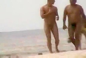 cute wht homo cpl pick-up big blk chap at in nature's garb beach