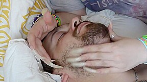 face scratching with long sharp nails