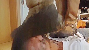 femdom muddy boots