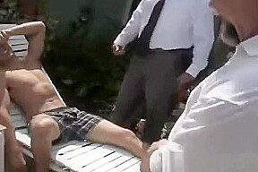 gay Step dad Step son pool