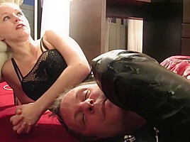 german pro dom beats her slave