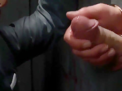 gloryhole with 2 suit guys