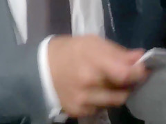gloryhole with 2 suit guys