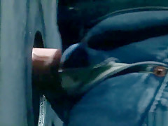 gloryhole with 2 suit guys