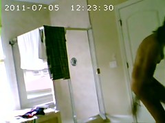 hidden in bathroom