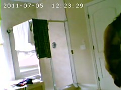 hidden in bathroom