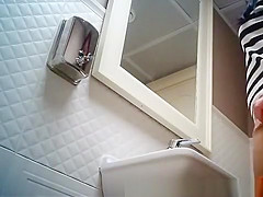in the ladies toilet