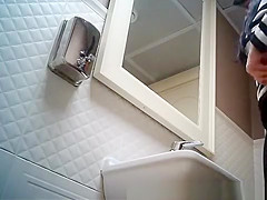 in the ladies toilet