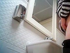in the ladies toilet
