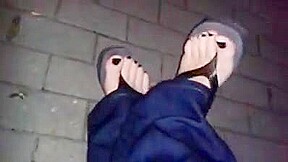 my sexy feet and my horny dick