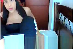naughty Latin honey Strokes On cam