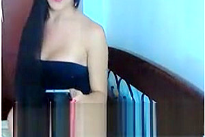 naughty Latin honey Strokes On cam