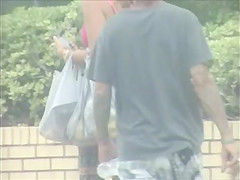 nice jiggly street ass slow motion