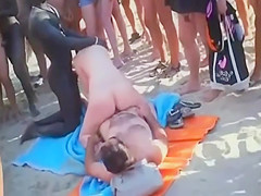 nude beach crowd pleasers