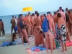 nude beach crowd pleasers