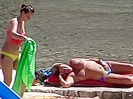 on Croatian beach