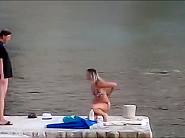 on Croatian beach