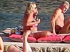on Croatian beach