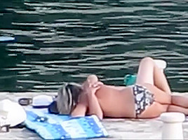 on Croatian beach