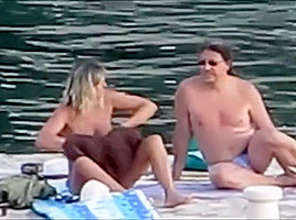 on Croatian beach