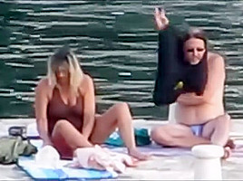 on Croatian beach