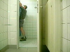 serviced in a public restroom