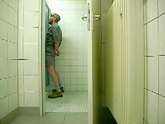 serviced in a public restroom