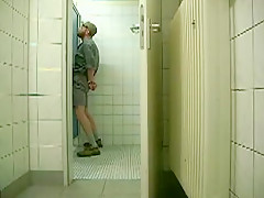 serviced in a public restroom