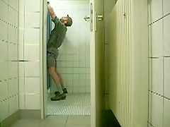 serviced in a public restroom