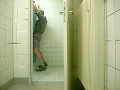 serviced in a public restroom