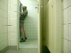 serviced in a public restroom