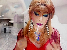 sexy sissy girl niclo makeup smoking blowjobs