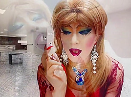 sexy sissy girl niclo makeup smoking blowjobs