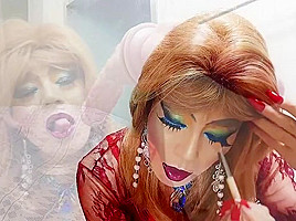 sexy sissy girl niclo makeup smoking blowjobs