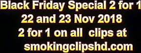 smoking clips fetish, black friday special!!