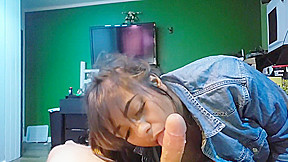 teen 18+ Giving A Sloppy Suck