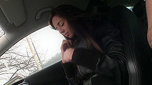 teen 18+ misses bus but fucks big dick in car