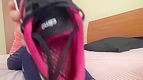 under girls feet - slut licks her mistress's feet
