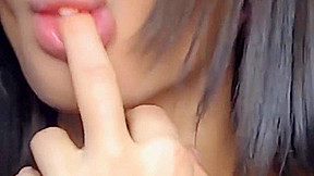 wild latina babe rides her huge dildo